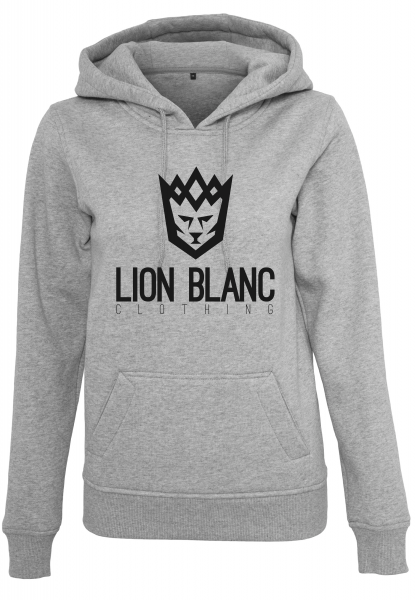 Classic Logo Hoodie Women Grau