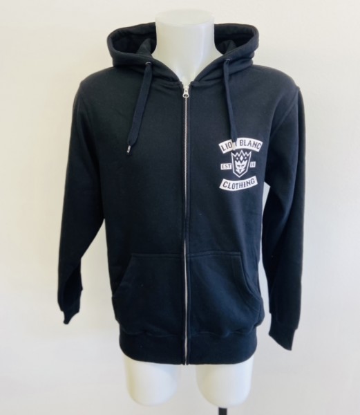 UP // Patched Zipper Schwarz Größe M