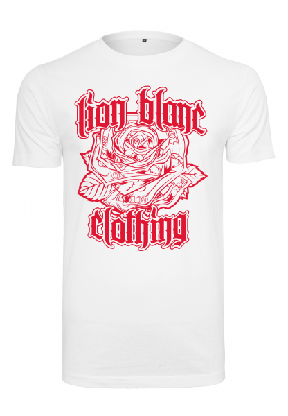 Unisex White/Red Shirt // Rose Garden